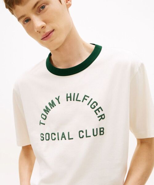 TOMMY HILFIGER(トミーヒルフィガー)の「カントリークラブリンガーTシャツ(Tシャツ/カットソー・メンズ・ブルー/ホワイト・LARGE/MEDIUM/X-LARGE/SMALL)」の3枚目の写真