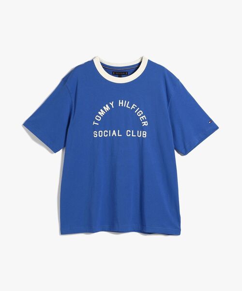 TOMMY HILFIGER(トミーヒルフィガー)の「カントリークラブリンガーTシャツ(Tシャツ/カットソー・メンズ・ブルー/ホワイト・LARGE/MEDIUM/X-LARGE/SMALL)」の11枚目の写真