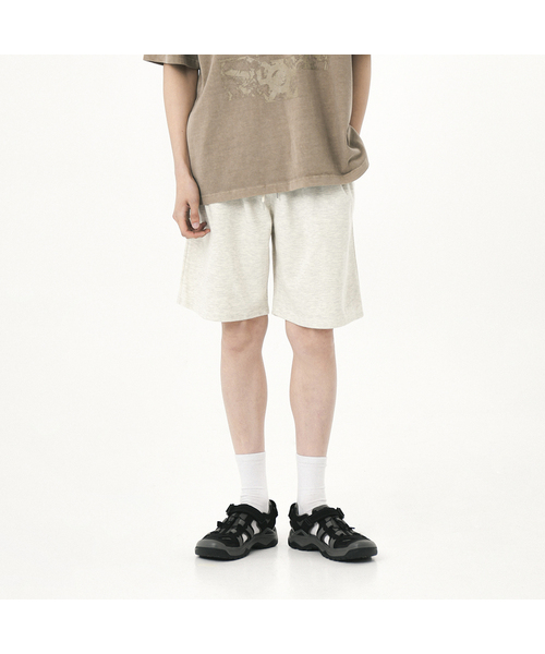 S'EST(エスイーエスティー)の「トレーニングスウェットショートパンツ - オートミール(その他パンツ・メンズ・その他/オートミール・MEDIUM/LARGE/X-LARGE)」の1枚目の写真