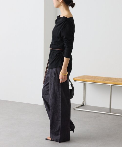 RIVE DROITE（リヴドロワ）の「【トレンド感抜群】シフリ刺繍パンツ（その他パンツ・レディース・オフホワイト/ブラック・38/36）」の22枚目の写真