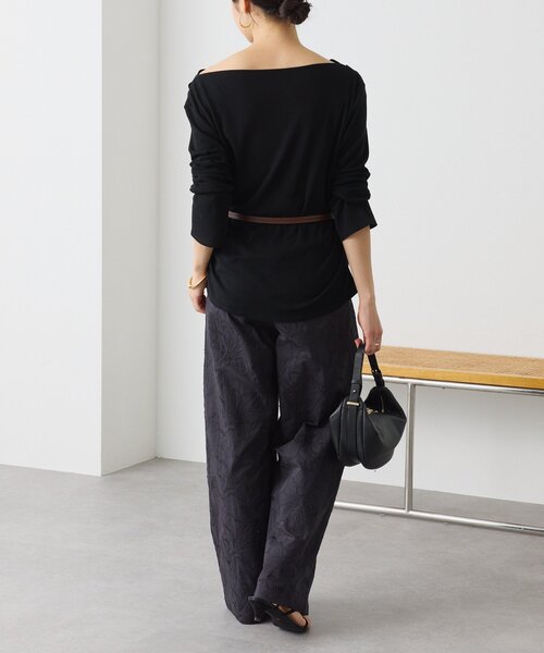 RIVE DROITE（リヴドロワ）の「【トレンド感抜群】シフリ刺繍パンツ（その他パンツ・レディース・オフホワイト/ブラック・38/36）」の21枚目の写真