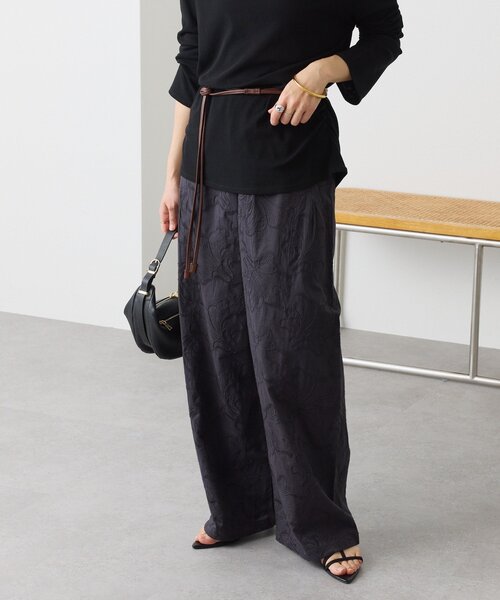 RIVE DROITE（リヴドロワ）の「【トレンド感抜群】シフリ刺繍パンツ（その他パンツ・レディース・オフホワイト/ブラック・38/36）」の20枚目の写真