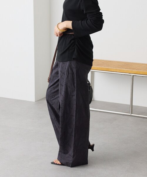 RIVE DROITE（リヴドロワ）の「【トレンド感抜群】シフリ刺繍パンツ（その他パンツ・レディース・オフホワイト/ブラック・38/36）」の19枚目の写真