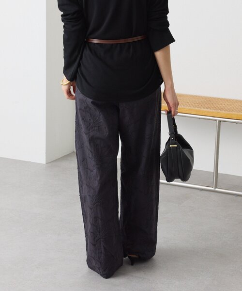 RIVE DROITE（リヴドロワ）の「【トレンド感抜群】シフリ刺繍パンツ（その他パンツ・レディース・オフホワイト/ブラック・38/36）」の18枚目の写真