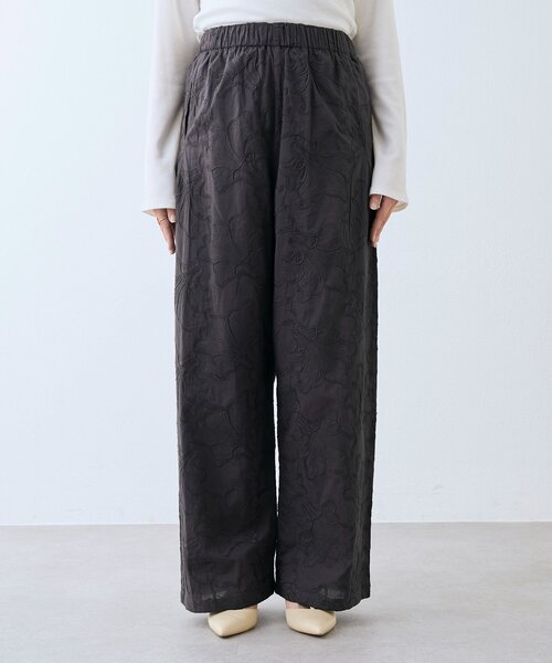 RIVE DROITE（リヴドロワ）の「【トレンド感抜群】シフリ刺繍パンツ（その他パンツ・レディース・オフホワイト/ブラック・38/36）」の17枚目の写真