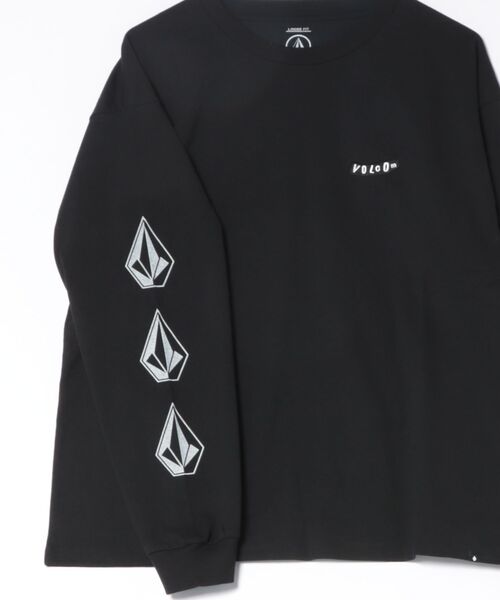 VOLCOM（ボルコム）の「VOLCOM PISTOL STONE LS TEE（Tシャツ/カットソー・メンズ・ライトグレー/ブラック・M/L）」の4枚目の写真