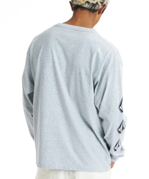 VOLCOM（ボルコム）の「VOLCOM PISTOL STONE LS TEE（Tシャツ/カットソー・メンズ・ライトグレー/ブラック・M/L）」の9枚目の写真