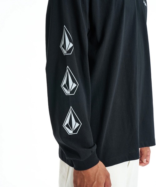 VOLCOM（ボルコム）の「VOLCOM PISTOL STONE LS TEE（Tシャツ/カットソー・メンズ・ライトグレー/ブラック・M/L）」の7枚目の写真