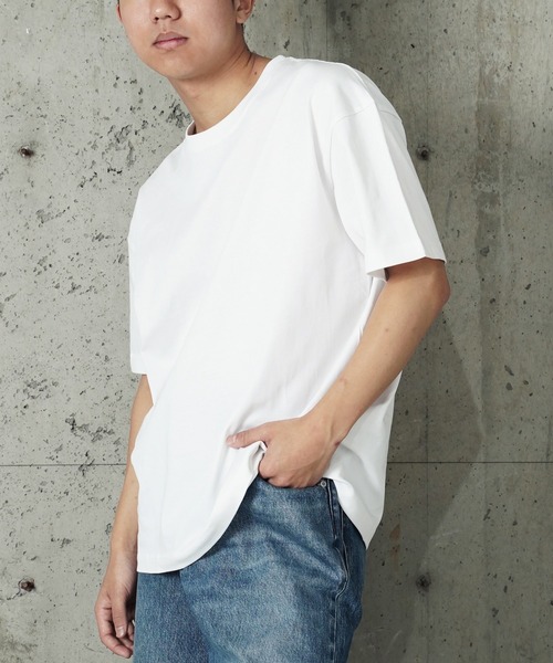 UNIVERSAL OVERALL(ユニバーサルオーバーオール)の「"07"≪UNIVERSAL OVERALL≫パックT 2枚セット 7.5oz ヘビーウェイト 半袖Tシャツ(Tシャツ/カットソー・メンズ・オフホワイト/ブラック・S/M/L/XL)」の3枚目の写真