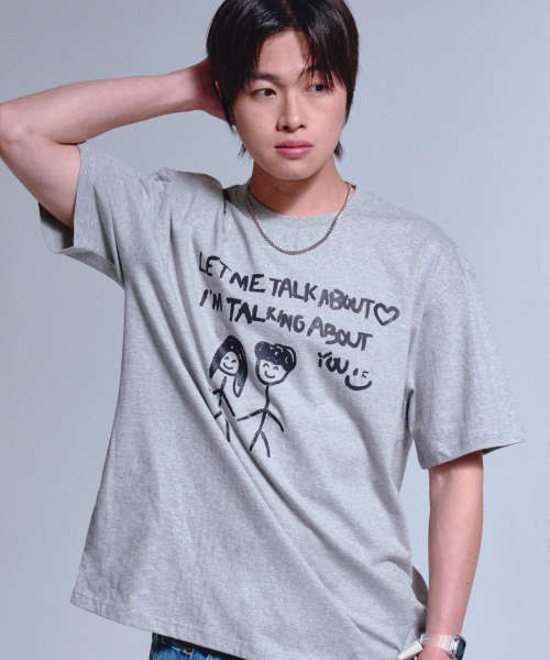 GRAVER（グレーバー）の「[ユニセックス]ドゥードゥルアバウトユー 半袖Tシャツ_3カラー（Tシャツ/カットソー・レディース・ライトグレー/ホワイト/ブラック・X-LARGE/LARGE/SMALL/MEDIUM）」の7枚目の写真