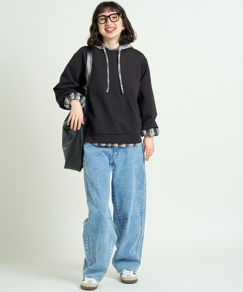 A.D.C.L.（エーディーシーエル）の「ケミカルデニム バレルパンツ（デニムパンツ・レディース・サックスブルー・L/M）」の8枚目の写真