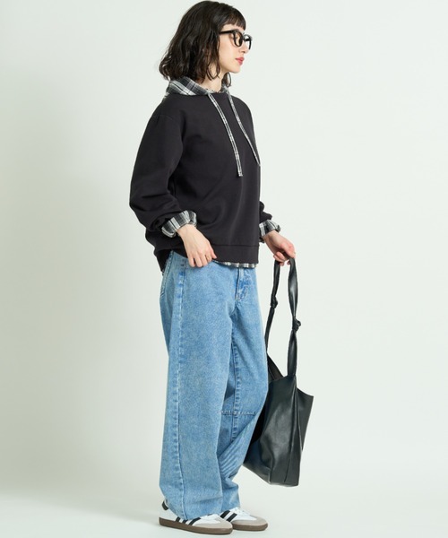 A.D.C.L.（エーディーシーエル）の「ケミカルデニム バレルパンツ（デニムパンツ・レディース・サックスブルー・L/M）」の13枚目の写真
