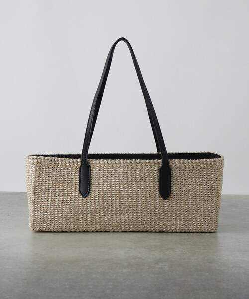 GALLEST（ギャレスト）の「スクエアかごバッグ（ハンドバッグ・レディース・ベージュ/ブラック・00）」の6枚目の写真