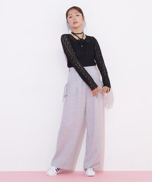 JILL by JILL STUART(ジルバイジルスチュアート)の「サイドリボンスウェットパンツ(その他パンツ・レディース・ホワイト/グレー/ピンク・FREE)」の13枚目の写真