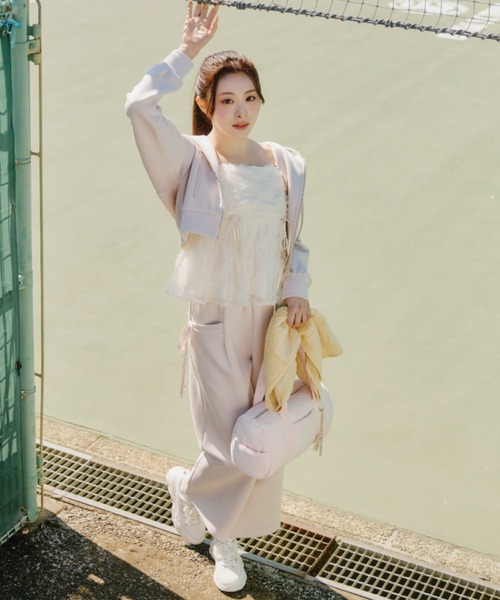 JILL by JILL STUART(ジルバイジルスチュアート)の「サイドリボンスウェットパンツ(その他パンツ・レディース・ホワイト/グレー/ピンク・FREE)」の5枚目の写真