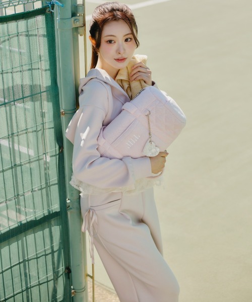JILL by JILL STUART(ジルバイジルスチュアート)の「サイドリボンスウェットパンツ(その他パンツ・レディース・ホワイト/グレー/ピンク・FREE)」の7枚目の写真