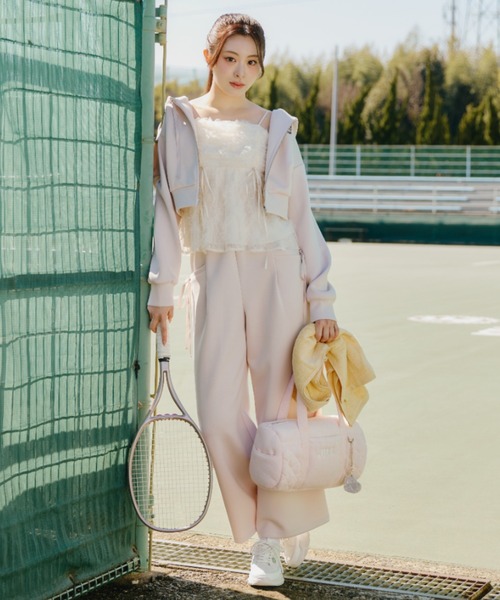 JILL by JILL STUART(ジルバイジルスチュアート)の「サイドリボンスウェットパンツ(その他パンツ・レディース・ホワイト/グレー/ピンク・FREE)」の4枚目の写真