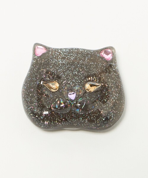 Casselini(キャセリーニ)の「<CASSELINI>キャット スマホグリップ< Select by EMMEL REFINES >(スマホグッズ・レディース・ライトブルー/ホワイト/ブラック・FREE)」の3枚目の写真