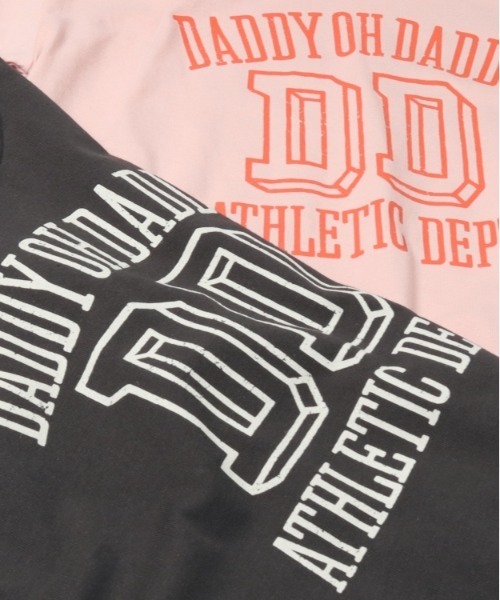 Daddy Oh Daddy（ダディーオーダディー）の「ロゴプリント袖ライン半袖Ｔシャツ（Tシャツ/カットソー・キッズ・ピンク/ブラック・100/110/120/130/140/150/160）」の5枚目の写真