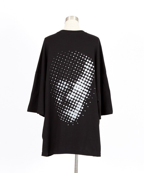 a.p.o.v.(エーピーオービー)の「a.p.o.v. サークルパッチドットアートスカルバックプリントオーバーサイズTシャツ(Tシャツ/カットソー・メンズ・ブラック/ホワイト/イエロー・ONESIZE)」の20枚目の写真