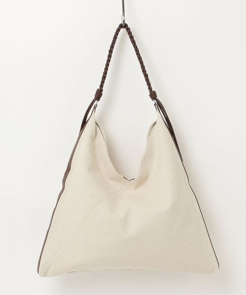 fredy emue（フレディエミュ）の「LE VERNIS　ロープワンハンドルキャンバスバッグ（ショルダーバッグ・レディース・ブラック/ブラウン・FREE）」の3枚目の写真