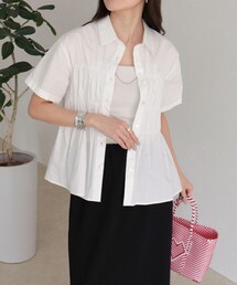 fredy emue | シャーリング半袖シャツ(シャツ/ブラウス)