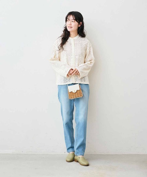 Live in comfort(リブインコンフォート)の「【低身長/高身長サイズあり】リブ イン コンフォート こなれ感もはき心地も!大人の毎日に寄り添う ストレッチキャロパードデニム(デニムパンツ・レディース・ブルー/ライトブルー/インディゴブルー・10/9/11/8/13/14/5/2/6/7/12/1/3/4)」の10枚目の写真