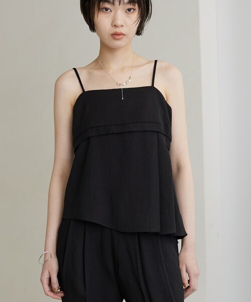 GALLEST（ギャレスト）の「【セットアップ可能】イレヘムキャミブラウス（シャツ/ブラウス・レディース・オリーブ/ブラック・38）」の7枚目の写真