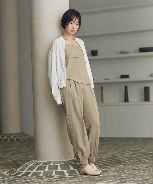 GALLEST（ギャレスト）の「【セットアップ可能】イレヘムキャミブラウス（シャツ/ブラウス・レディース・オリーブ/ブラック・38）」の9枚目の写真