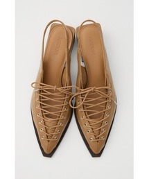 MOUSSY（マウジー）の「POINTED LACE UP ミュール（サンダル）」