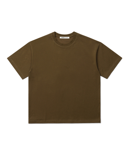 CONNECT KINLOCH(コネクトキンロック)の「スーピマコットンオーバーサイズTシャツ (11カラー)(Tシャツ/カットソー・メンズ・ブラック/ネイビー/チャコール/グレー/ライトグレー/ブラウン/ピンク/ライトブルー/ベージュ/イエロー/ホワイト・MEDIUM/LARGE/X-LARGE)」の6枚目の写真