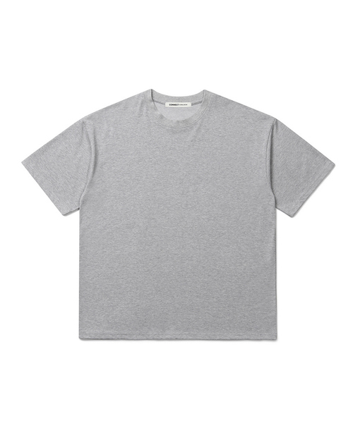 CONNECT KINLOCH(コネクトキンロック)の「スーピマコットンオーバーサイズTシャツ (11カラー)(Tシャツ/カットソー・メンズ・ブラック/ネイビー/チャコール/グレー/ライトグレー/ブラウン/ピンク/ライトブルー/ベージュ/イエロー/ホワイト・MEDIUM/LARGE/X-LARGE)」の4枚目の写真