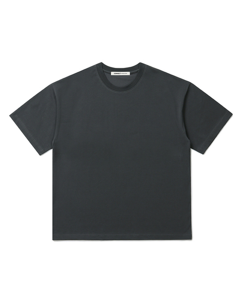 CONNECT KINLOCH(コネクトキンロック)の「スーピマコットンオーバーサイズTシャツ (11カラー)(Tシャツ/カットソー・メンズ・ブラック/ネイビー/チャコール/グレー/ライトグレー/ブラウン/ピンク/ライトブルー/ベージュ/イエロー/ホワイト・MEDIUM/LARGE/X-LARGE)」の5枚目の写真