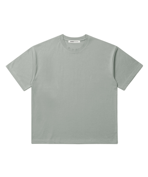 CONNECT KINLOCH(コネクトキンロック)の「スーピマコットンオーバーサイズTシャツ (11カラー)(Tシャツ/カットソー・メンズ・ブラック/ネイビー/チャコール/グレー/ライトグレー/ブラウン/ピンク/ライトブルー/ベージュ/イエロー/ホワイト・MEDIUM/LARGE/X-LARGE)」の3枚目の写真