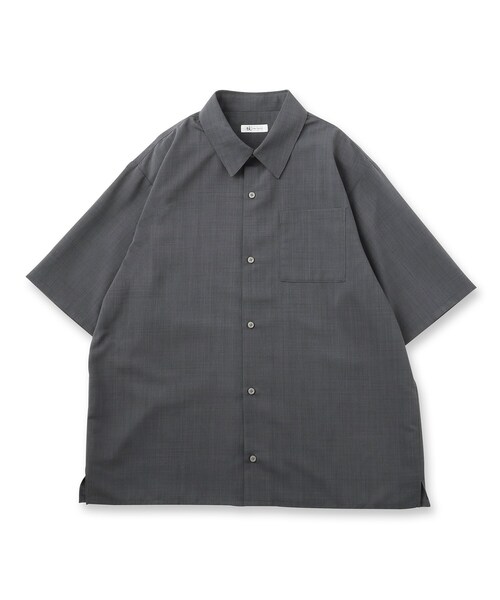 tk.TAKEO KIKUCHI(ティーケータケオキクチ)の「AIRY DRYレギュラーカラーシャツ/吸水速乾/UVカット/マシーンウォッシャブル/洗濯可/イージーケア(シャツ/ブラウス・メンズ・ブラック/ベージュ/チャコールグレー・03/02/01)」の4枚目の写真