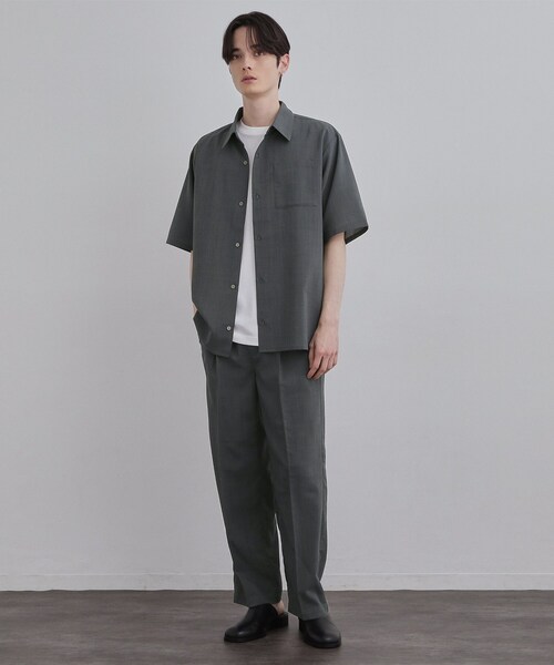 tk.TAKEO KIKUCHI(ティーケータケオキクチ)の「AIRY DRYレギュラーカラーシャツ/吸水速乾/UVカット/マシーンウォッシャブル/洗濯可/イージーケア(シャツ/ブラウス・メンズ・ブラック/ベージュ/チャコールグレー・03/02/01)」の11枚目の写真