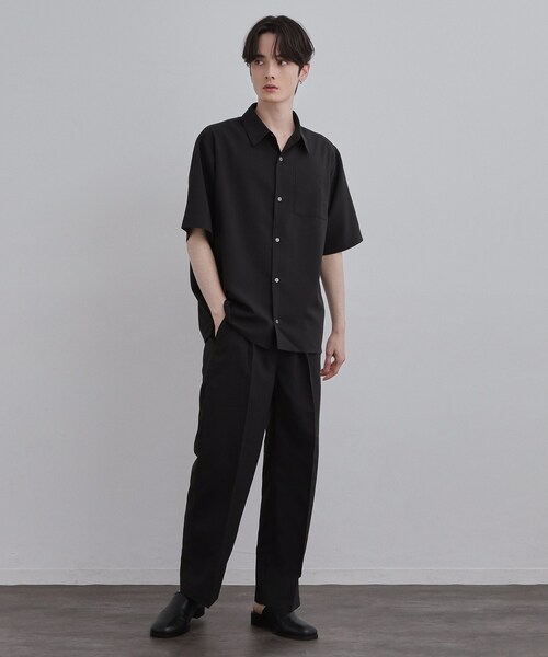 tk.TAKEO KIKUCHI(ティーケータケオキクチ)の「AIRY DRYレギュラーカラーシャツ/吸水速乾/UVカット/マシーンウォッシャブル/洗濯可/イージーケア(シャツ/ブラウス・メンズ・ブラック/ベージュ/チャコールグレー・03/02/01)」の18枚目の写真