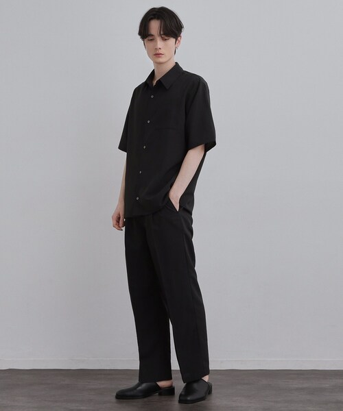 tk.TAKEO KIKUCHI(ティーケータケオキクチ)の「AIRY DRYレギュラーカラーシャツ/吸水速乾/UVカット/マシーンウォッシャブル/洗濯可/イージーケア(シャツ/ブラウス・メンズ・ブラック/ベージュ/チャコールグレー・03/02/01)」の19枚目の写真