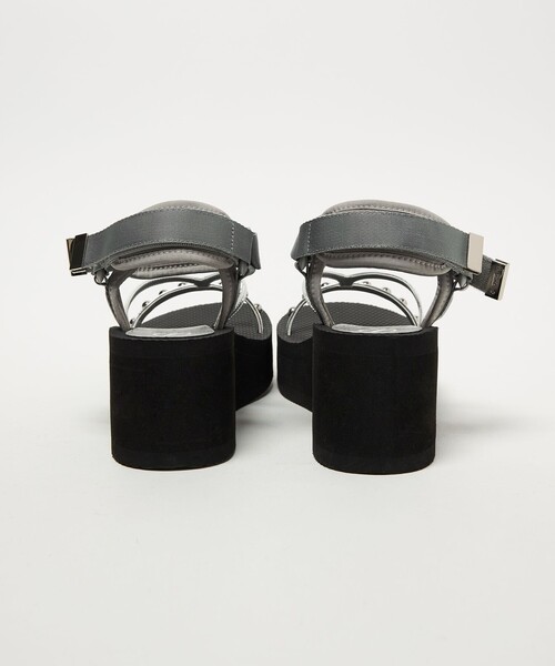 SY UNITED ARROWS(シーユナイテッドアローズ)の「<SY> ベルクロスタッズ サンダル70↑(サンダル・レディース・シルバー/ブラック・22.5cm/23.5cm/24.5cm/25.5cm)」の6枚目の写真