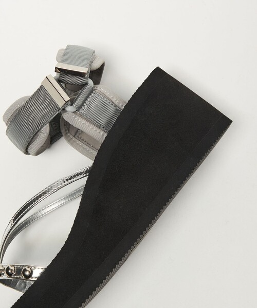 SY UNITED ARROWS(シーユナイテッドアローズ)の「<SY> ベルクロスタッズ サンダル70↑(サンダル・レディース・シルバー/ブラック・22.5cm/23.5cm/24.5cm/25.5cm)」の10枚目の写真