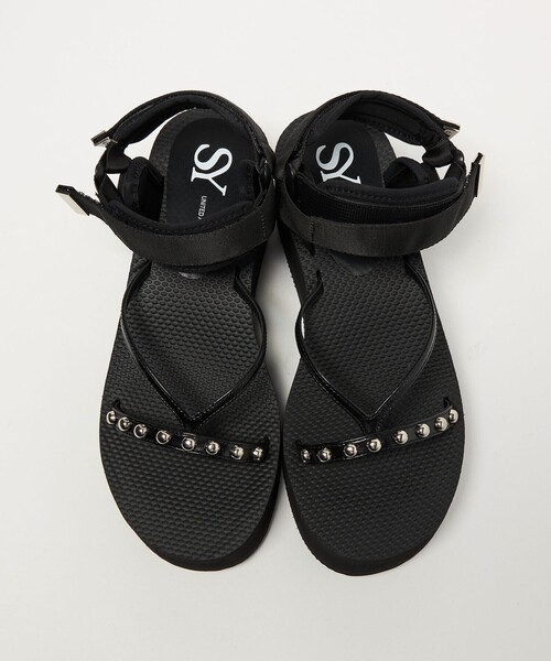 SY UNITED ARROWS(シーユナイテッドアローズ)の「<SY> ベルクロスタッズ サンダル70↑(サンダル・レディース・シルバー/ブラック・22.5cm/23.5cm/24.5cm/25.5cm)」の11枚目の写真