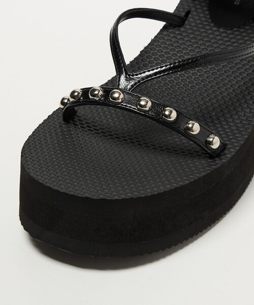 SY UNITED ARROWS(シーユナイテッドアローズ)の「<SY> ベルクロスタッズ サンダル70↑(サンダル・レディース・シルバー/ブラック・22.5cm/23.5cm/24.5cm/25.5cm)」の12枚目の写真