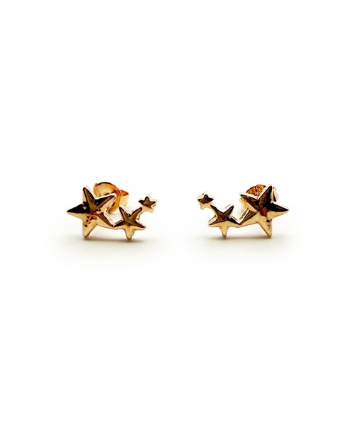 CARROLL(キャロル)の「CARROLL キャロル ダブルスターデザインキャッチピアス(ピアス(両耳用)・レディース・ピンクゴールド・FREE)」の1枚目の写真