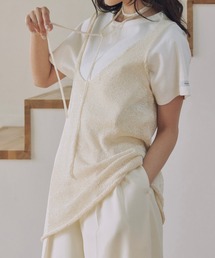 Alumu.（エルム）の「AM650305スパンコールニットチュニック（チュニック）」