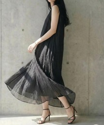 二重ロングワンピース