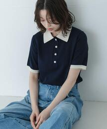 URBAN RESEARCH Sonny Label | 配色襟ニットポロシャツ(ニット/セーター)