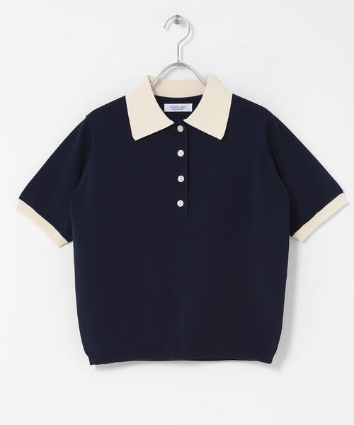 URBAN RESEARCH Sonny Label(アーバンリサーチサニーレーベル)の「配色襟ニットポロシャツ(ニット/セーター・レディース・ミント/ネイビー/ブラウン/チャコールグレー/その他1・FREE)」の18枚目の写真
