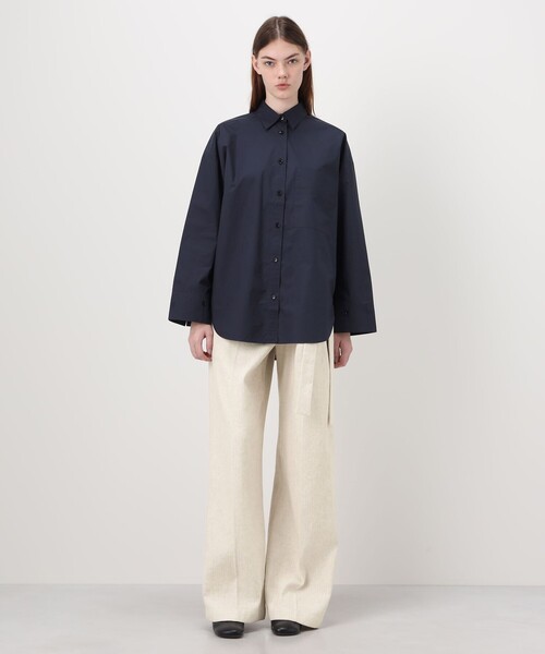 BY MALENE BIRGER(バイマレーネビルガー)の「BY MALENE BIRGER DERRIS コットンシャツ(シャツ/ブラウス・レディース・ネイビー・34)」の4枚目の写真