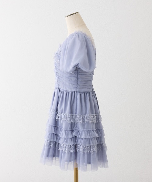 Tulle Collection】ティアードミニワンピース（ワンピース）｜one