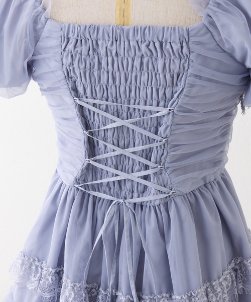 Tulle Collection】ティアードミニワンピース（ワンピース）｜one